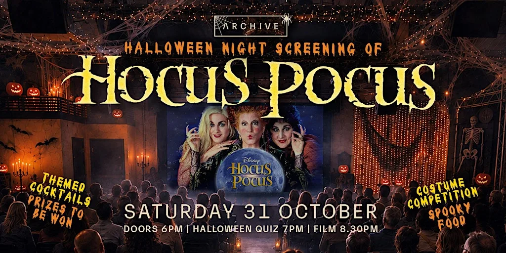 Halloween at Archive: Hocus Pocus Screening, Quiz & Fancy Dress at Archive