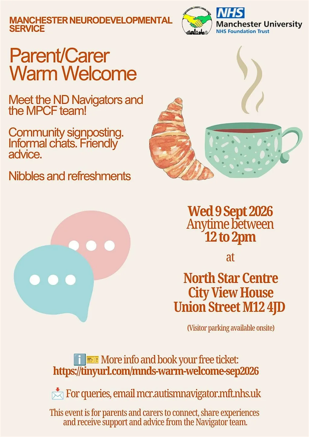 Manchester Neurodevelopmental (ND) Service Warm Welcome