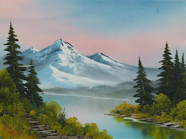 Bob Ross Sunset, Artist Led Workshop