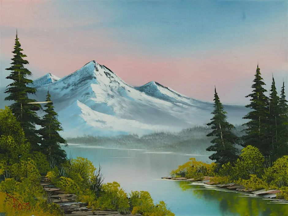 Bob Ross Sunset, Artist Led Workshop