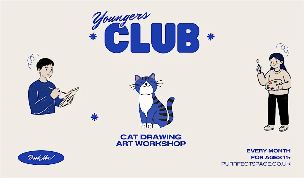 Cat Art Workshop | Youngers Club at Purrfect Space