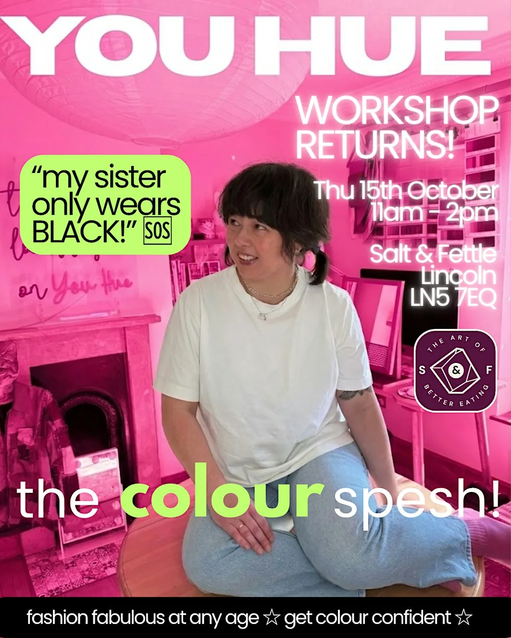 You Hue Colour Analysis Workshop @ Salt & Fettle, The Barbican, Lincoln