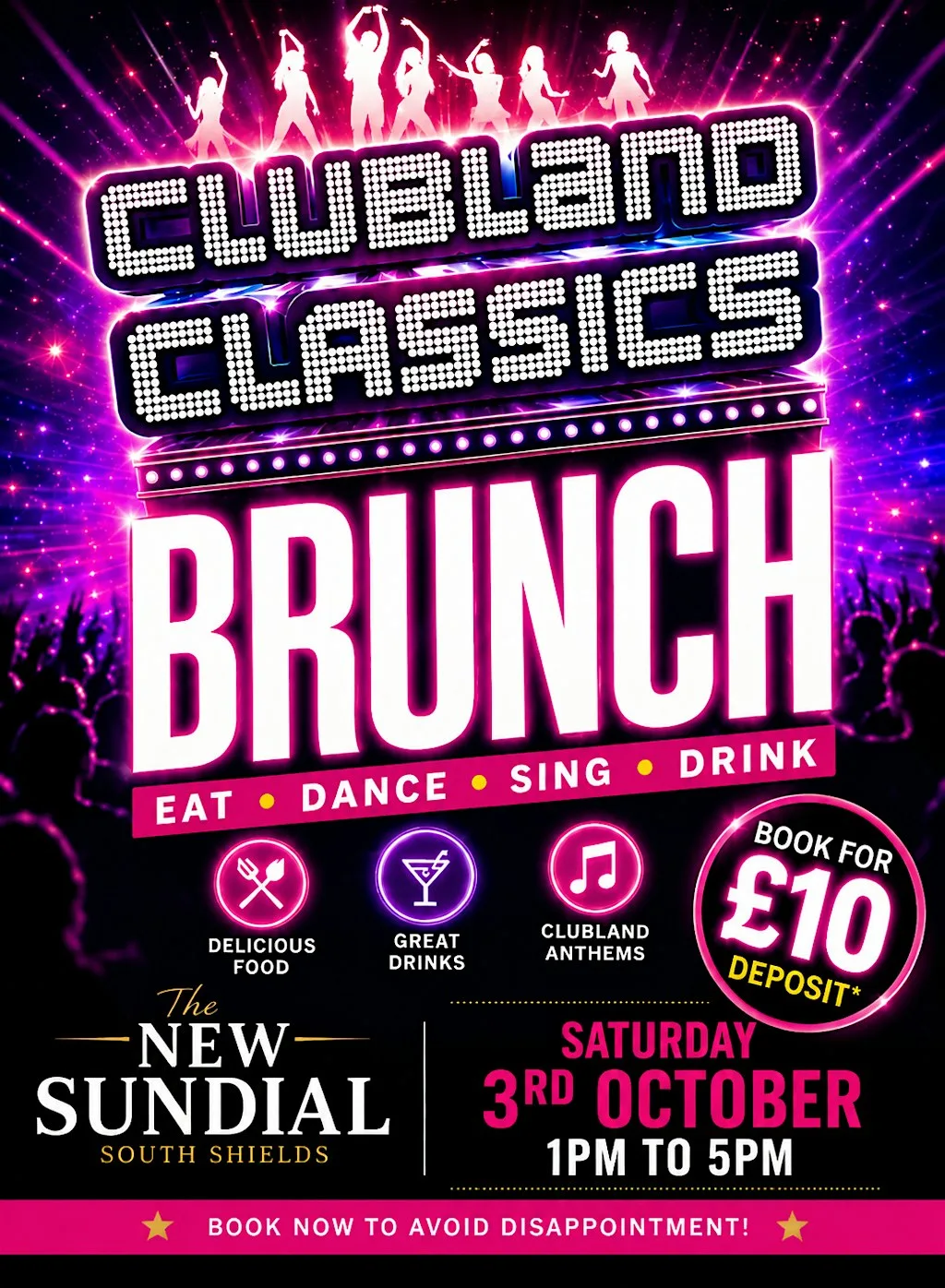 Clubland classics brunch at The New Sundial