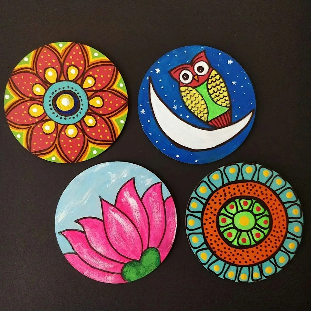NAS Family Craft and Support session - Decorating Coasters