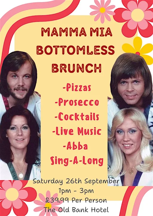 Mamma Mia Bottomless Brunch at The Old Bank Hotel