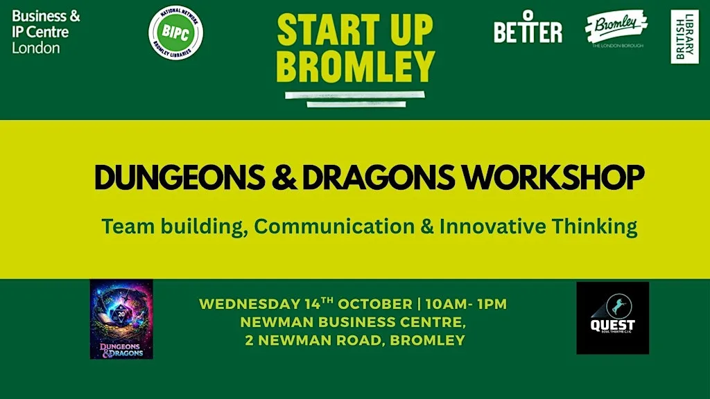 Dungeons and Dragons Workshop with Quest Soul Theatre at Newman Flexible Workspace