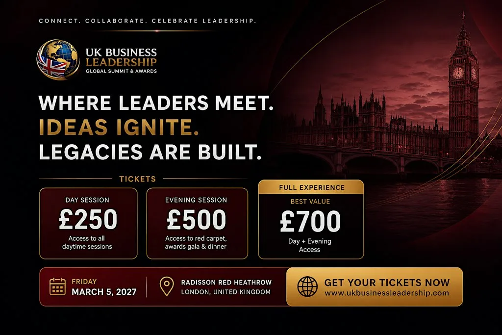 UK Business Leadership Global Summit & Awards at Radisson RED Hotel London Heathrow