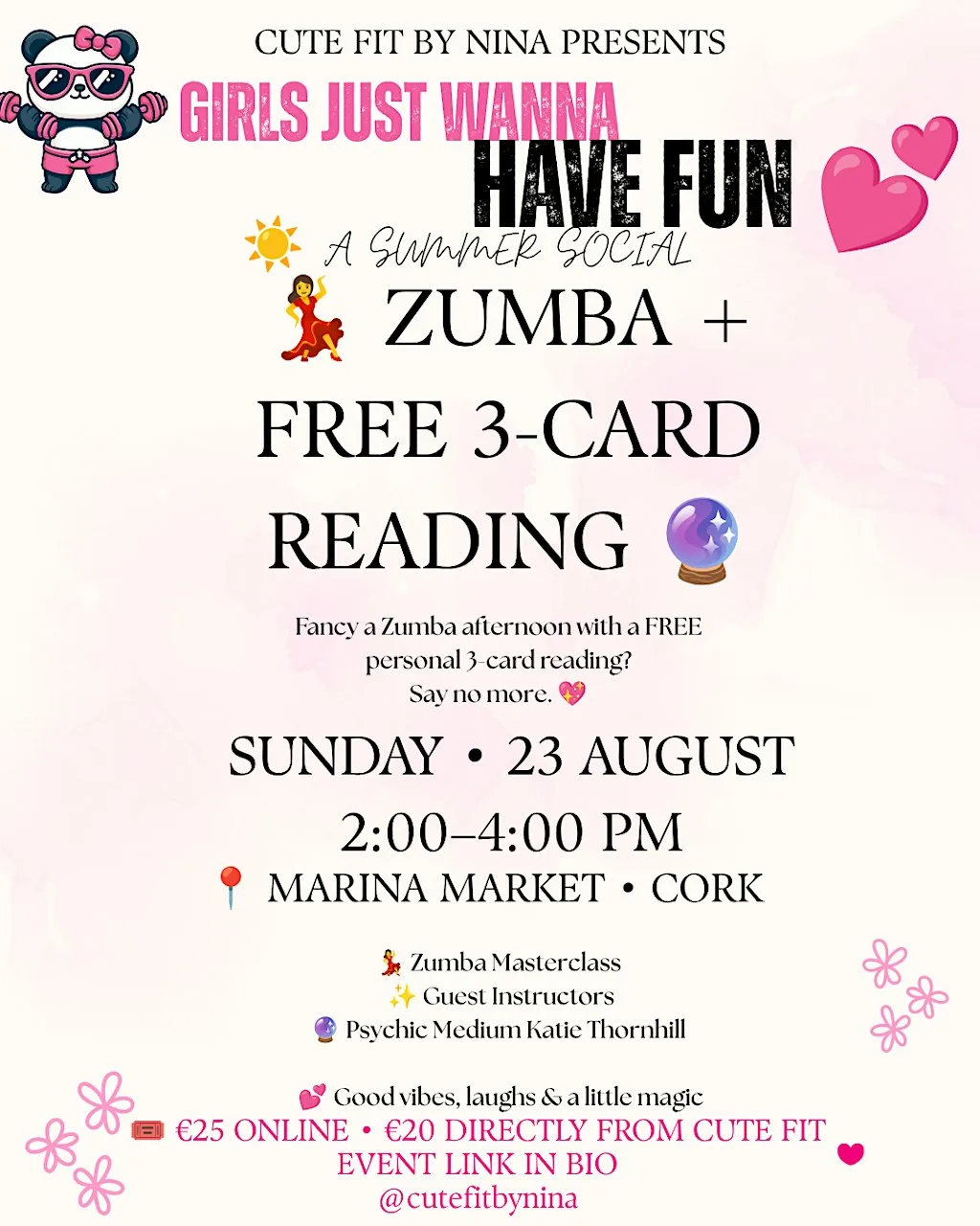 ✨ Girls Just Wanna Have Fun | Zumba & Personal Card Reading Experience at Marina Market