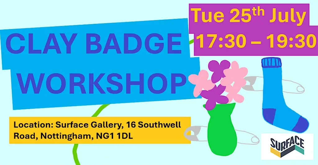 Clay Badge Making Workshop at Surface Gallery Limited
