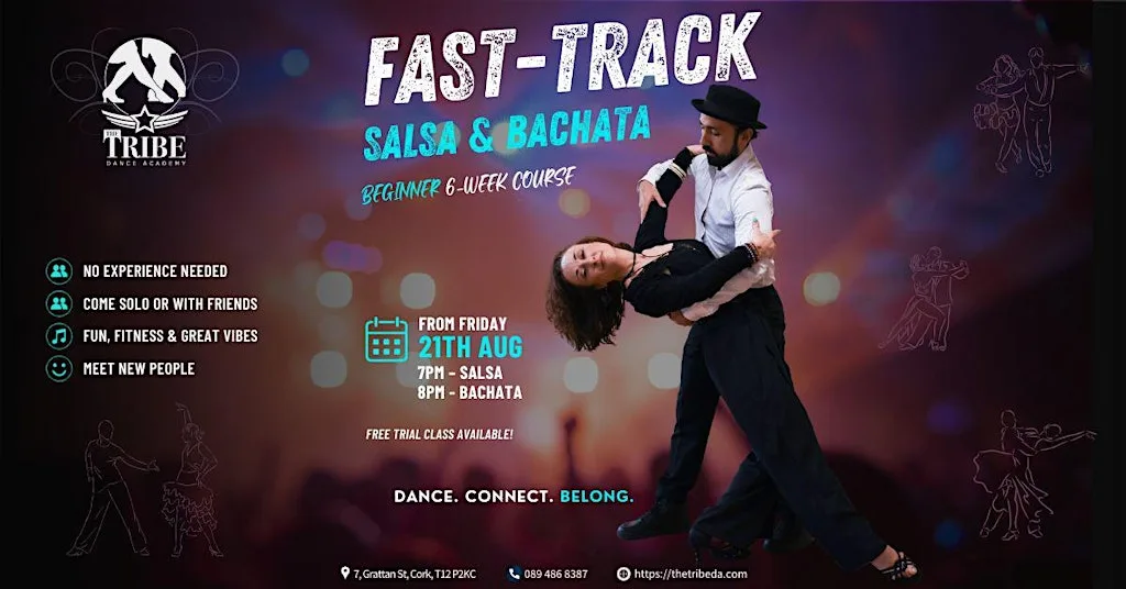 Friday Fast Track Salsa & Bachata Courses at The Tribe Dance Academy