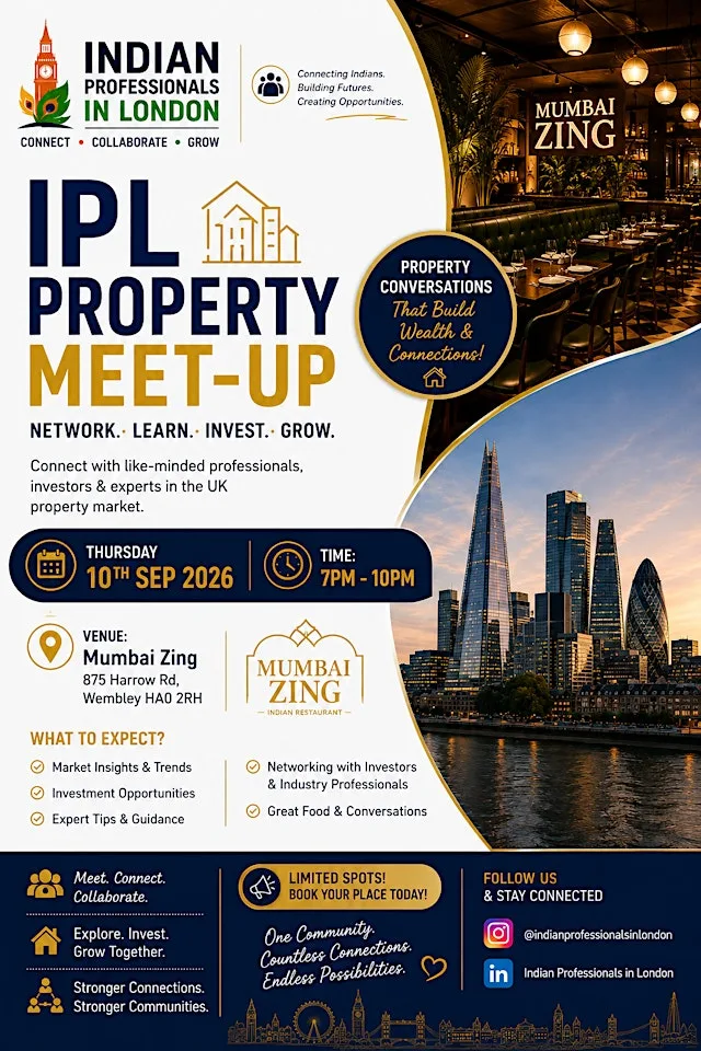 Indian Professionals in London - Real Estate Club Networking