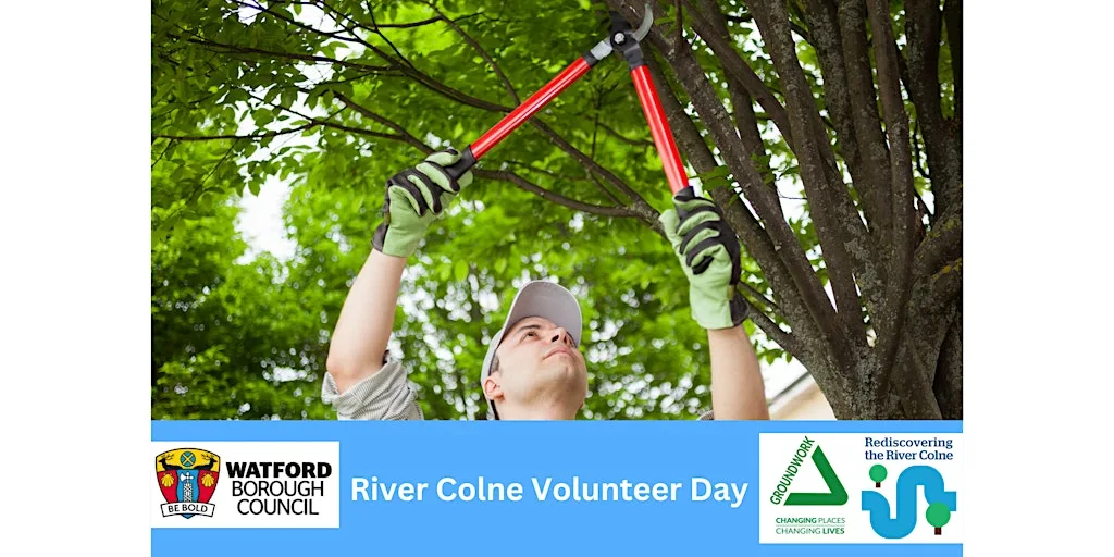 River Colne Volunteer Day- Tree Trimming at Oxhey activity park carpark