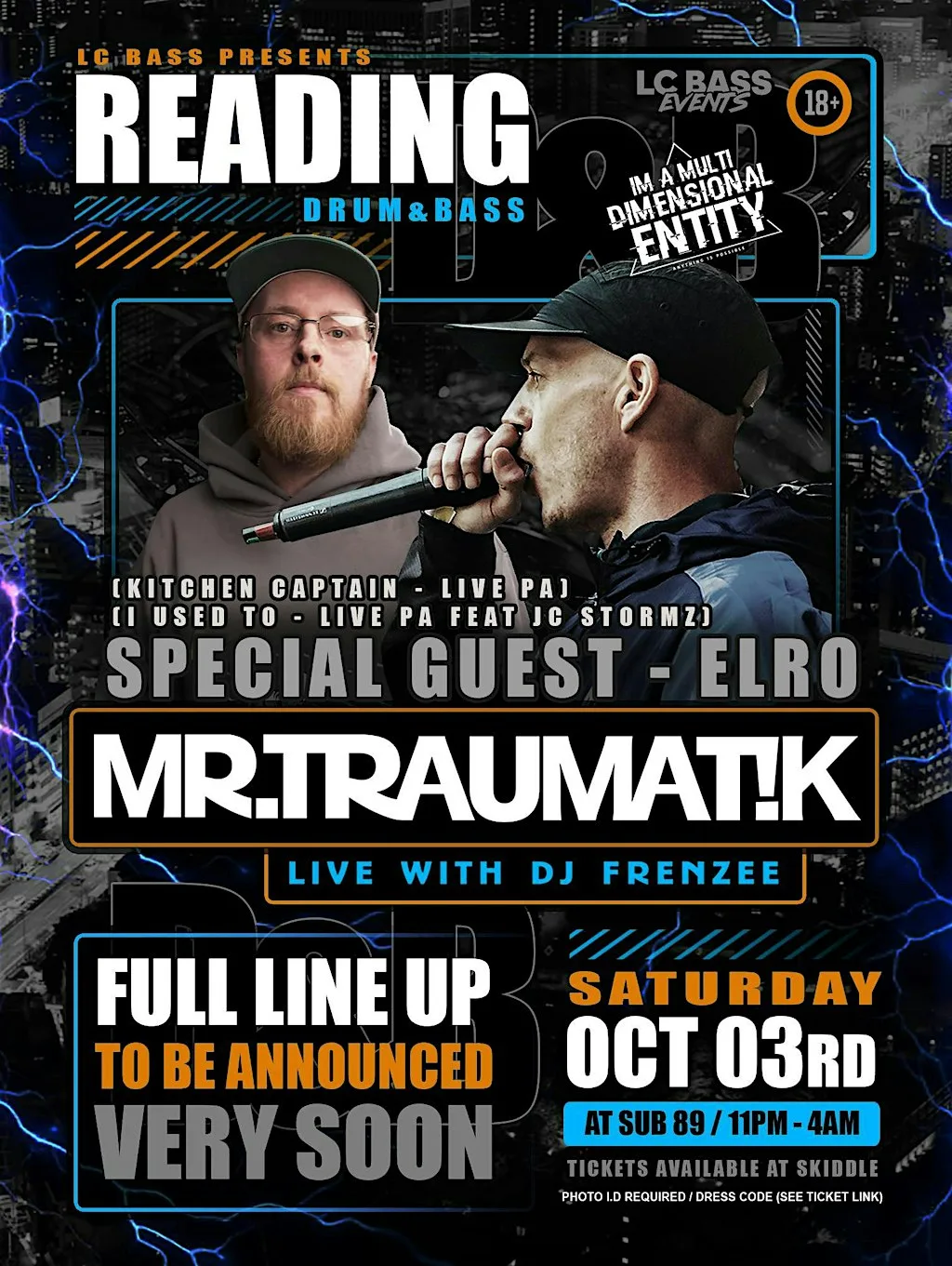 Mr Traumatik UK TOUR ft ELRO