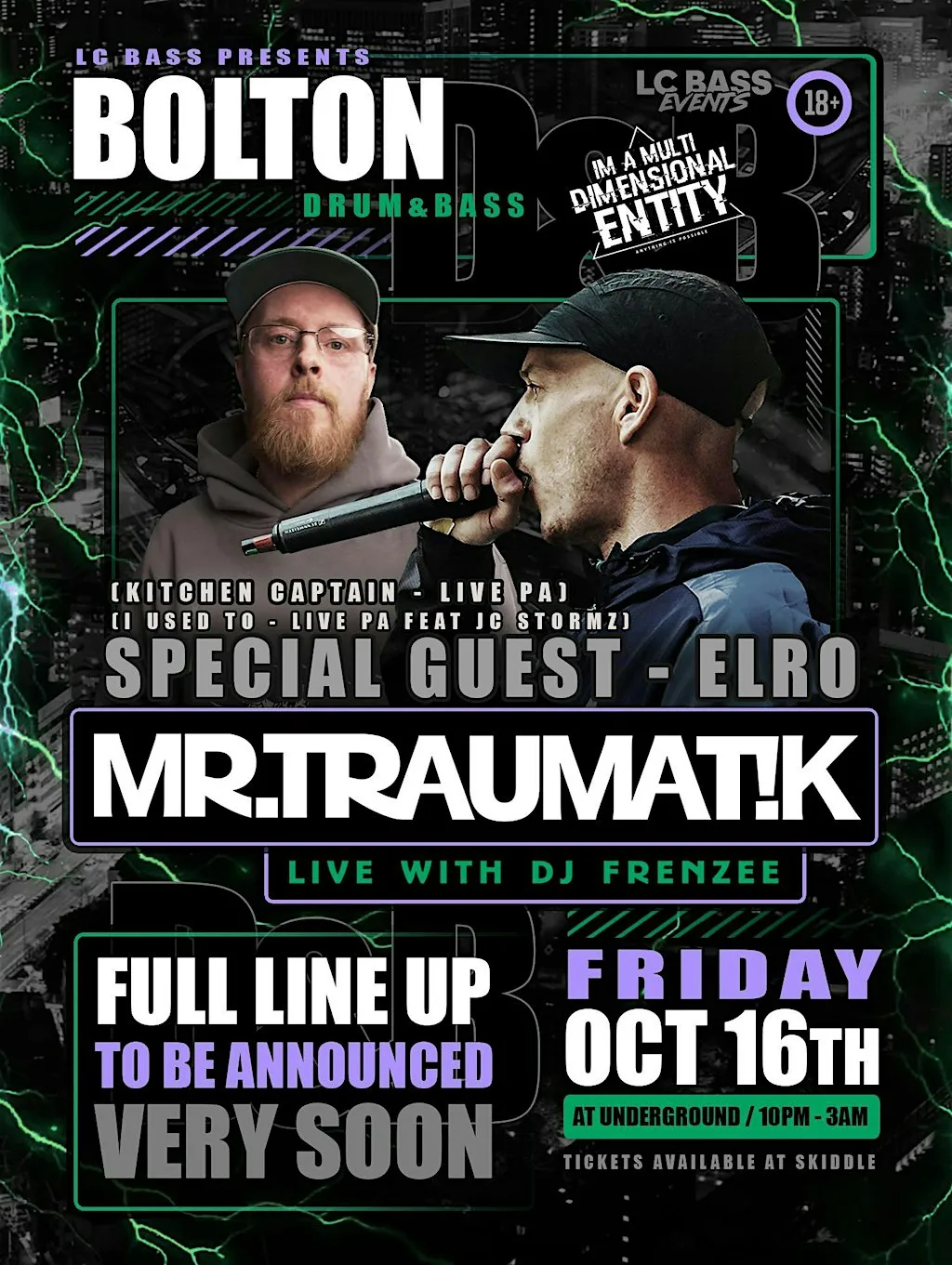 Mr Traumatik UK TOUR ft ELRO at Underground