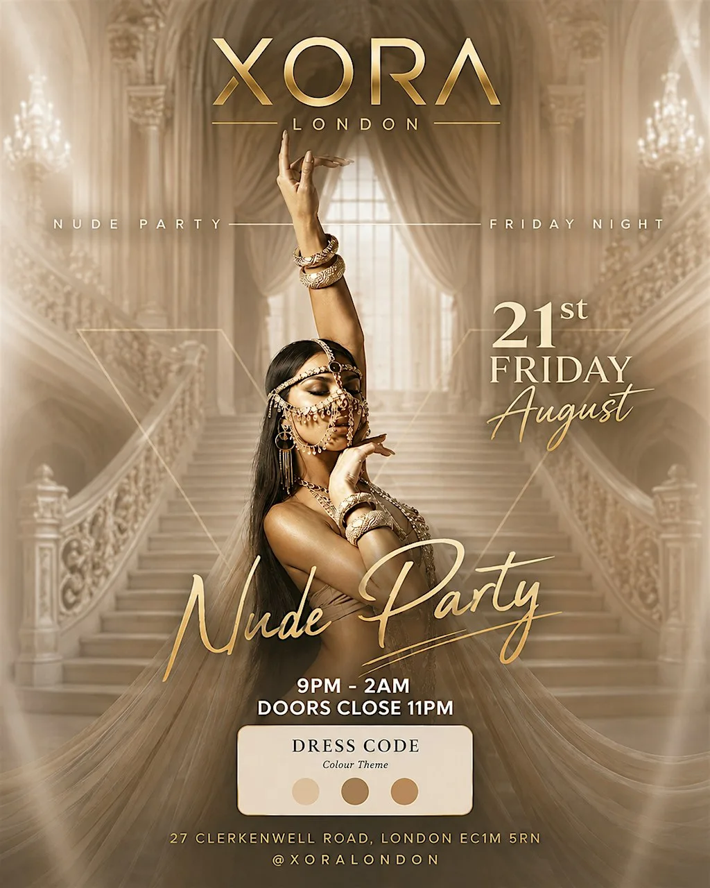 XORA London - The shade’s of nude party