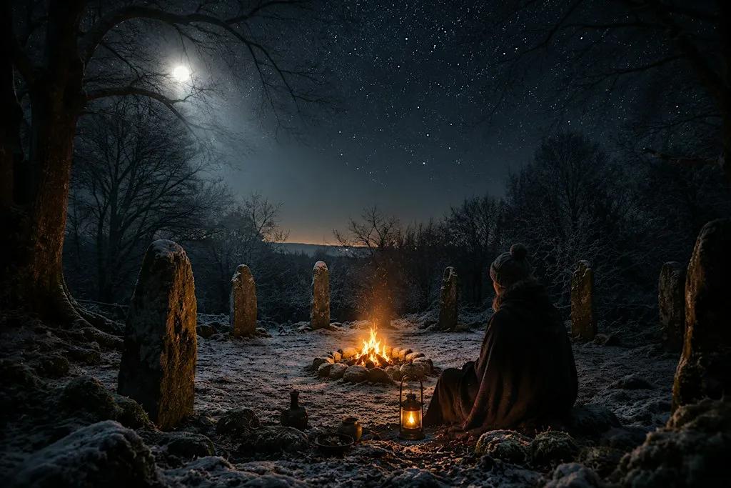 An evening shamanic circle honouring the longest night at The Somatic Therapies Centre