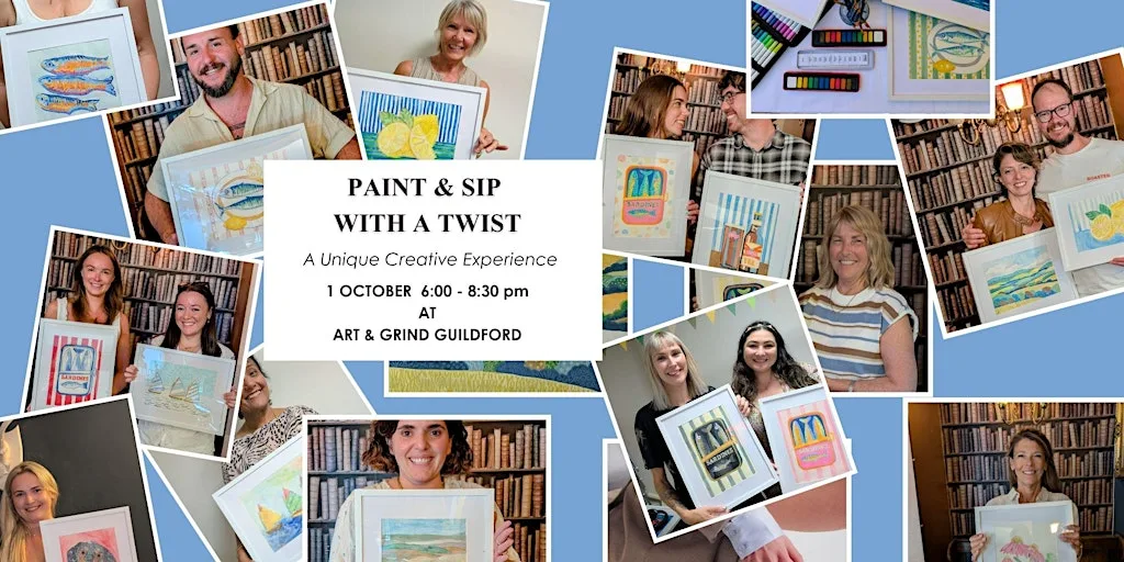 Paint & Sip Guildford | A Creative Experience with a Twist at Art & Grind