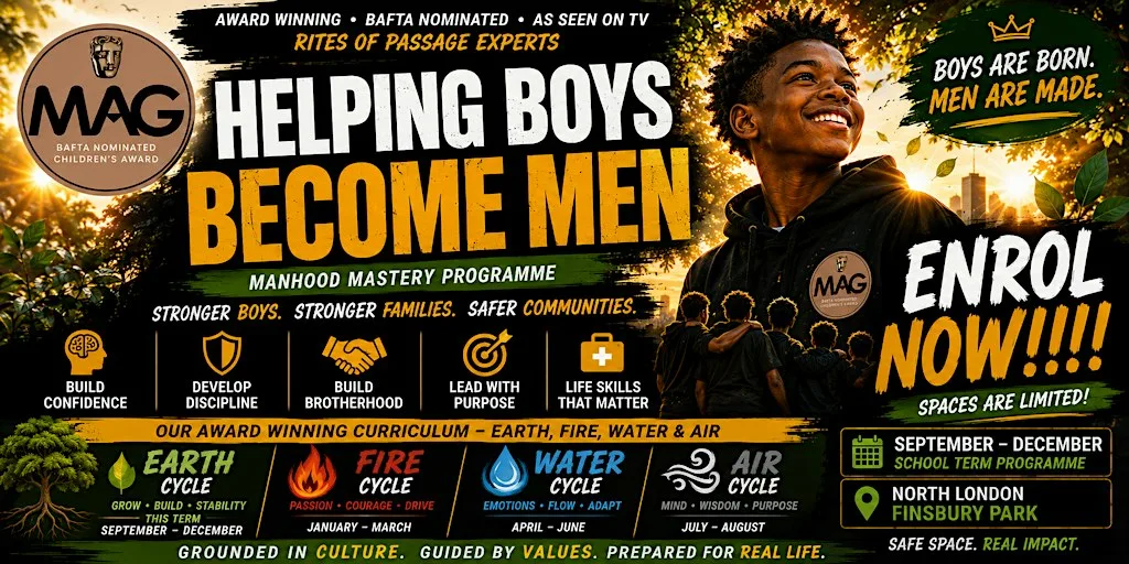 ENROL NOW | EARTH CYCLE 2026: Helping Boys Become Healthy Men