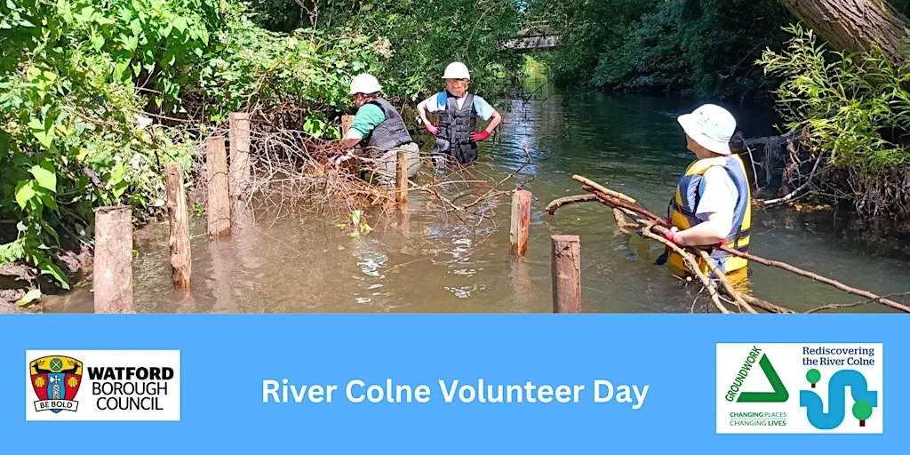River Colne Volunteer Day- Berm maintenance at Oxhey activity park carpark
