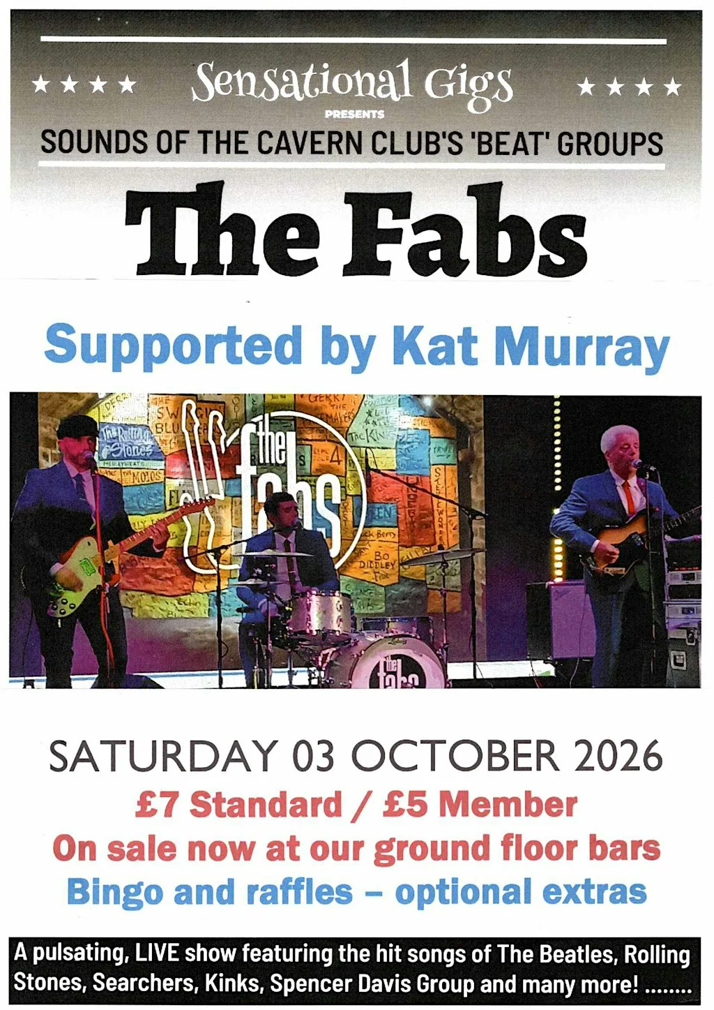 The Fabs & Kat Murray at Cullercoats Crescent Club
