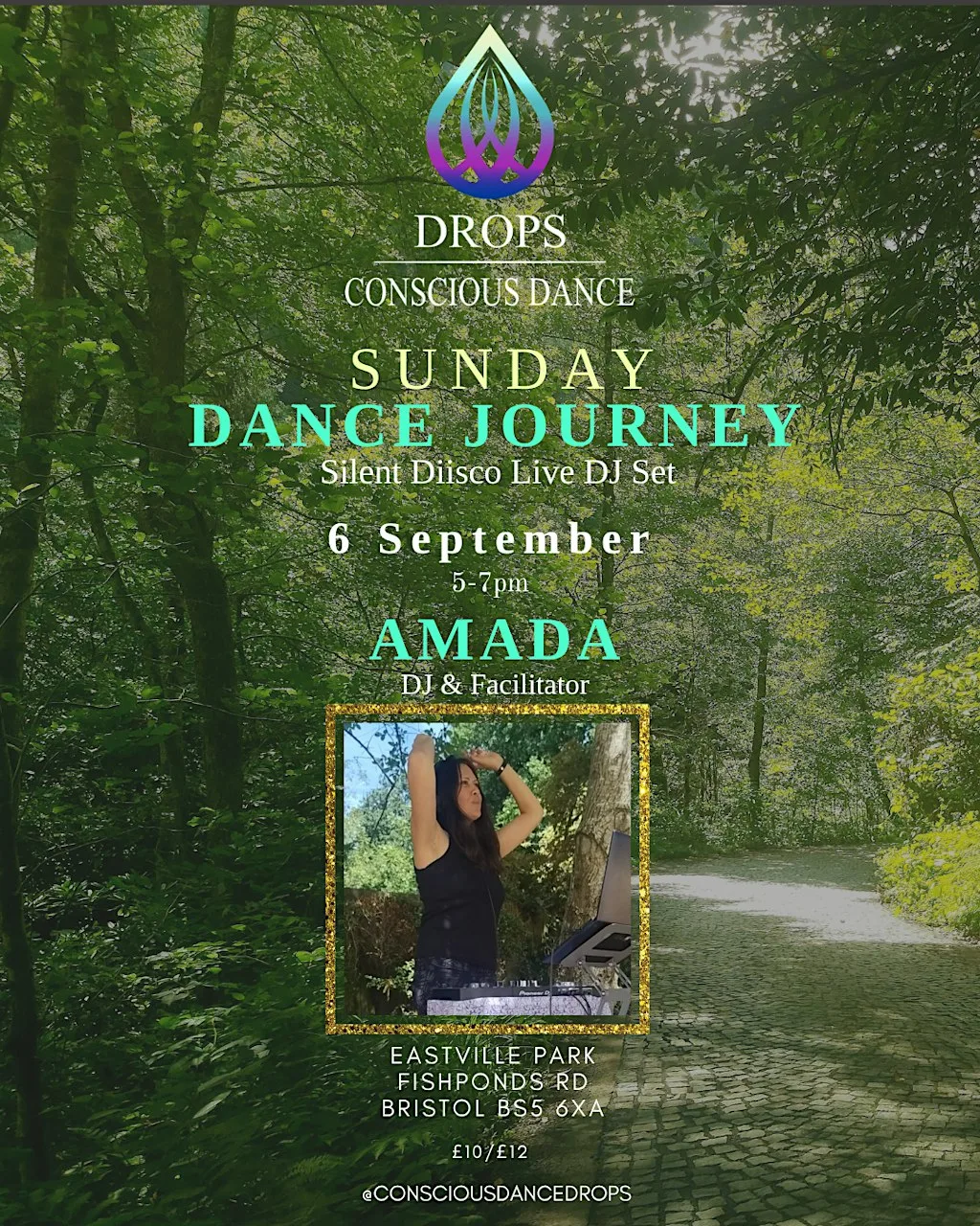 Drops: Conscious Dance (Bristol) Park Silent Disco w/Amada at Eastville Park