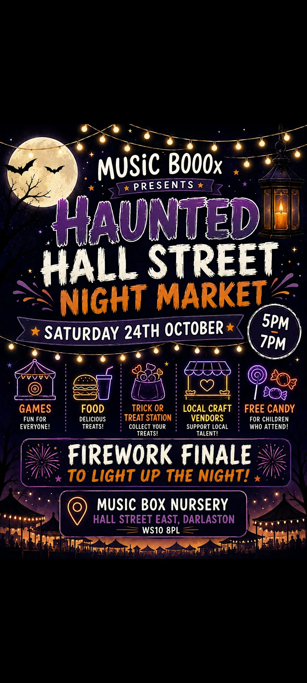 Halloween Night Market at Music Box Nursery ltd