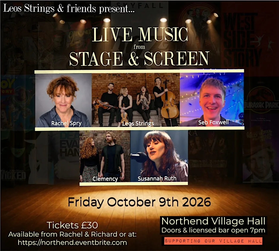 Live Music from Stage & Screen in Northend at Burton Dassett Village Hall
