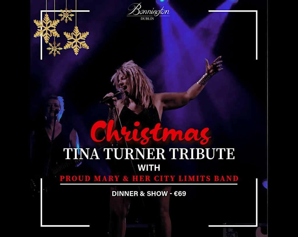 Tina Turner Tribute Christmas Party Night at Bonnington Dublin - 4 Star Hotel
