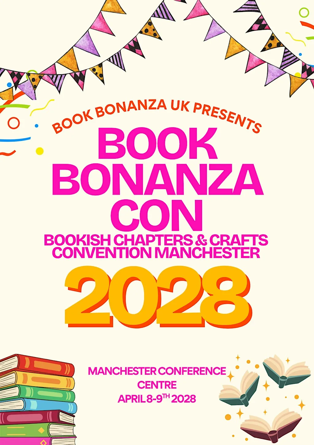Book Bonanza Con 2028: Bookish Chapters & Craft Convention Manchester at Manchester Conference Centre