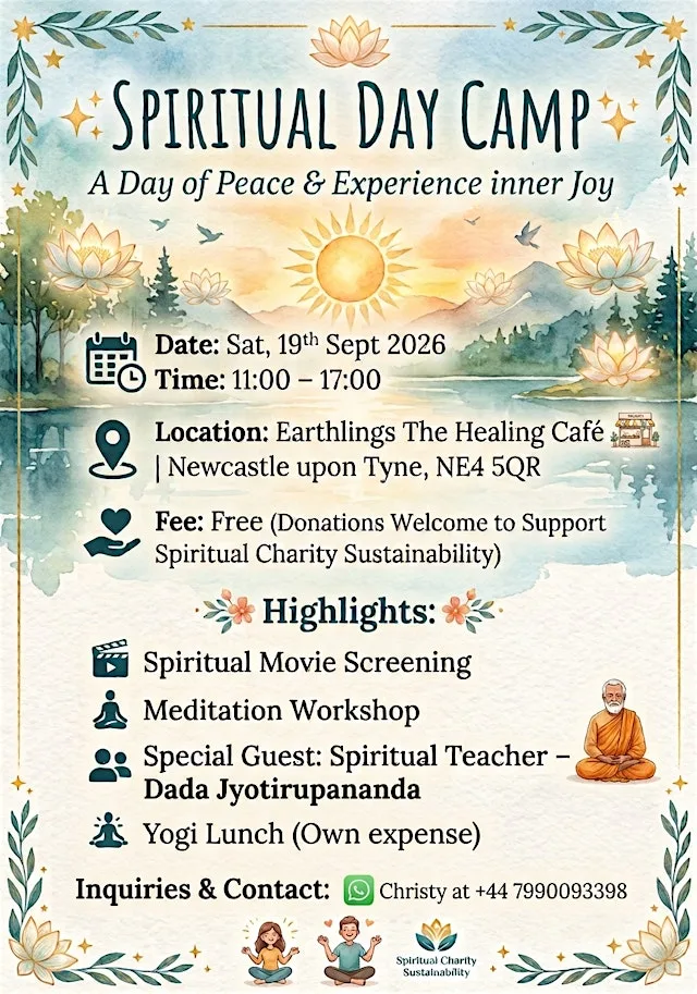 Spiritual Day Camp 19th Sept Newcastle at Earthlings - The healing Cafe