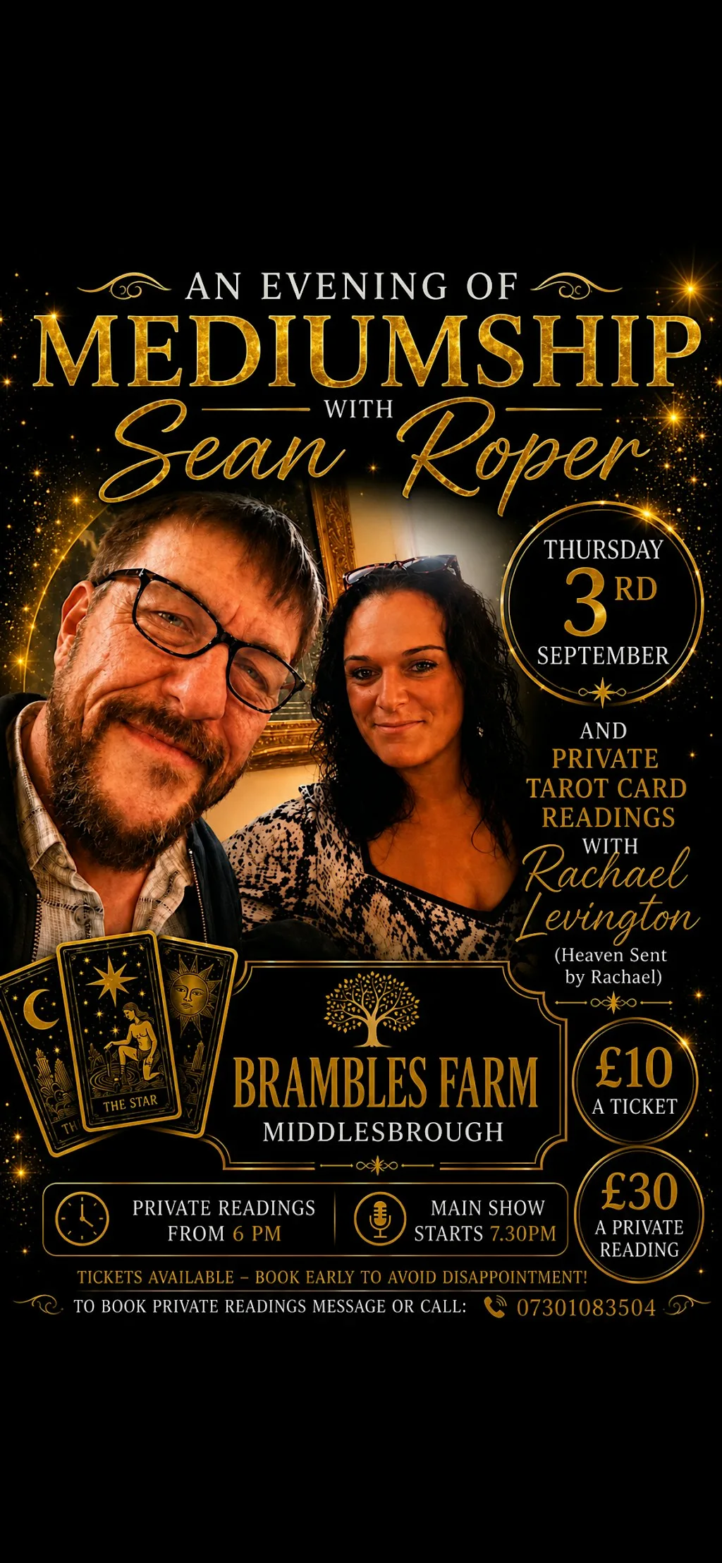 An evening of Mediumship with Sean Roper at Brambles Farm