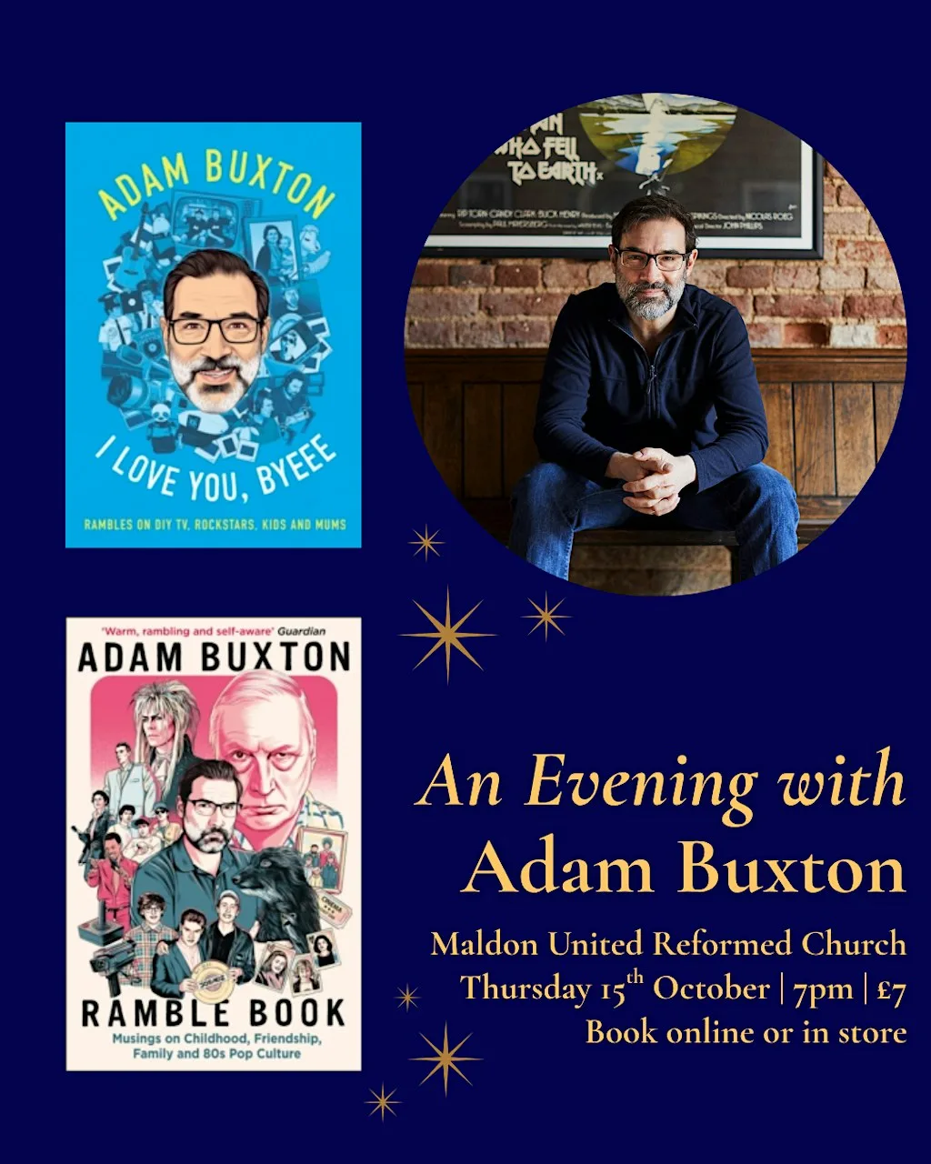 An Evening with Adam Buxton at Maldon United Reformed Church