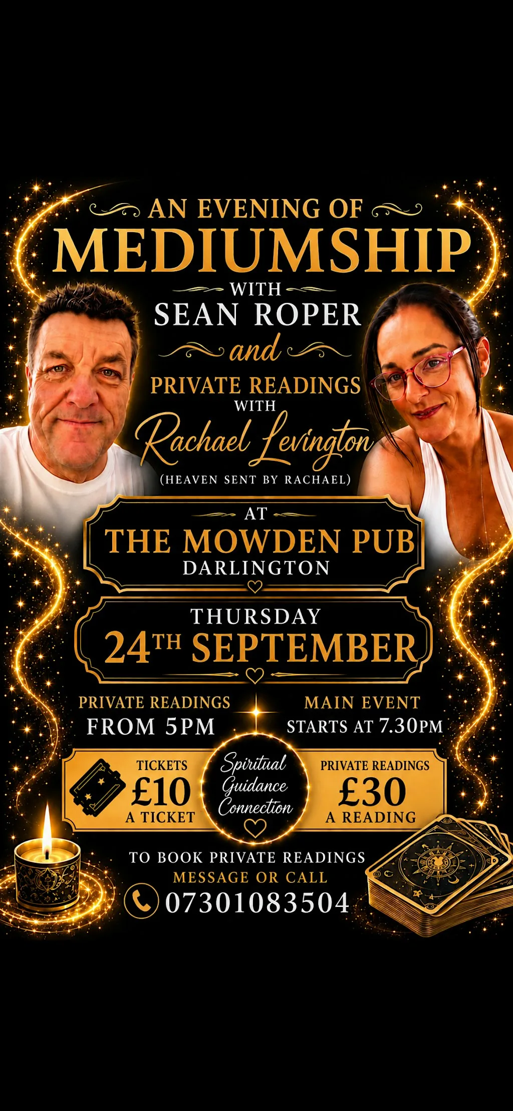 An evening of Mediumship with Sean Roper at The Mowden