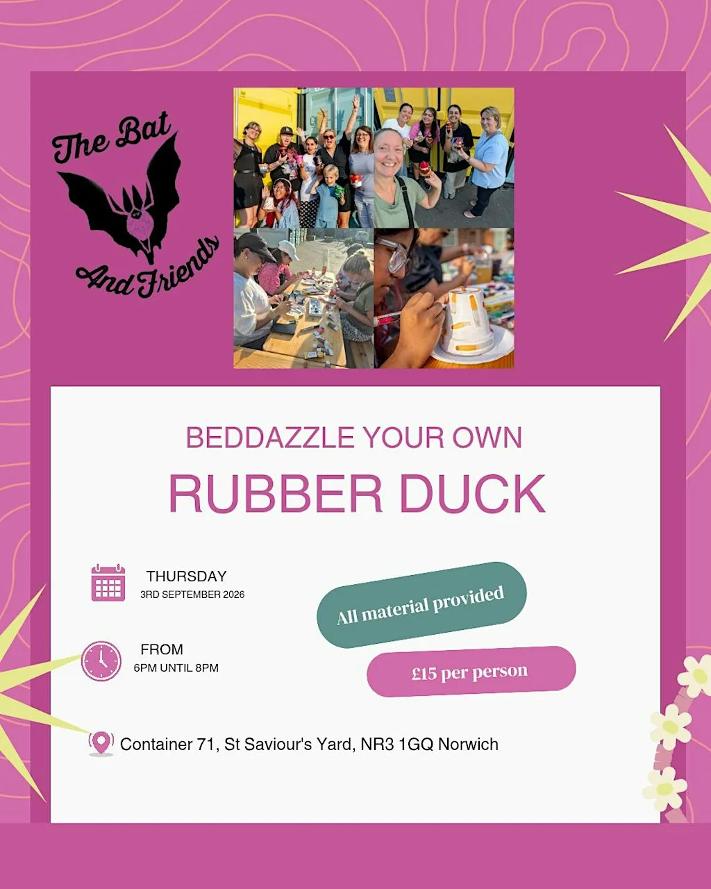 Beddazzle your own rubber duck at St Saviour's Yard