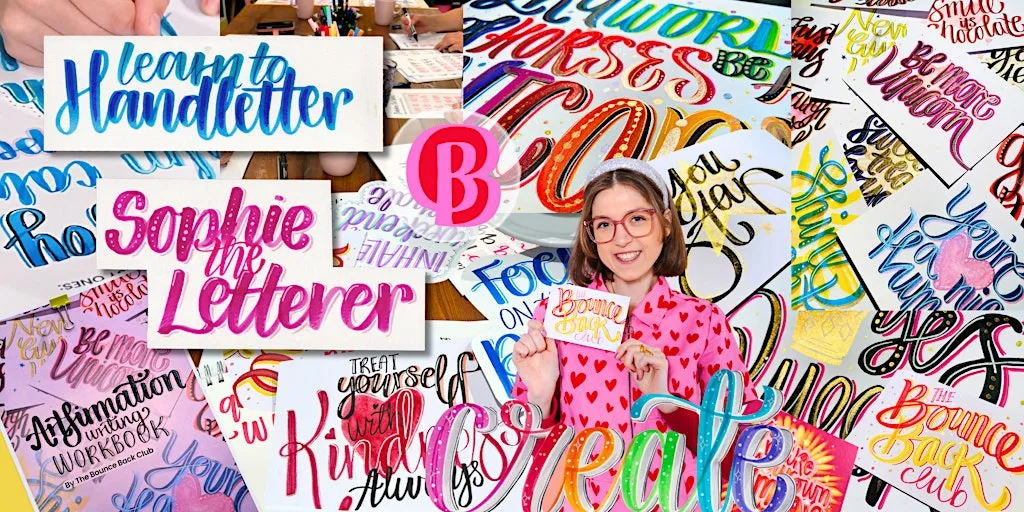 Lettering and Artfirmations with The Bounce Back Club