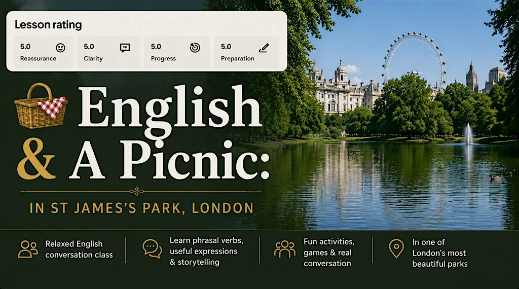 English & a Picnic: English speaking practice London