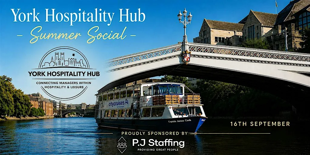 Summer Social - York Hospitality Hub at City Cruises - Boat Tours (King's Staith)