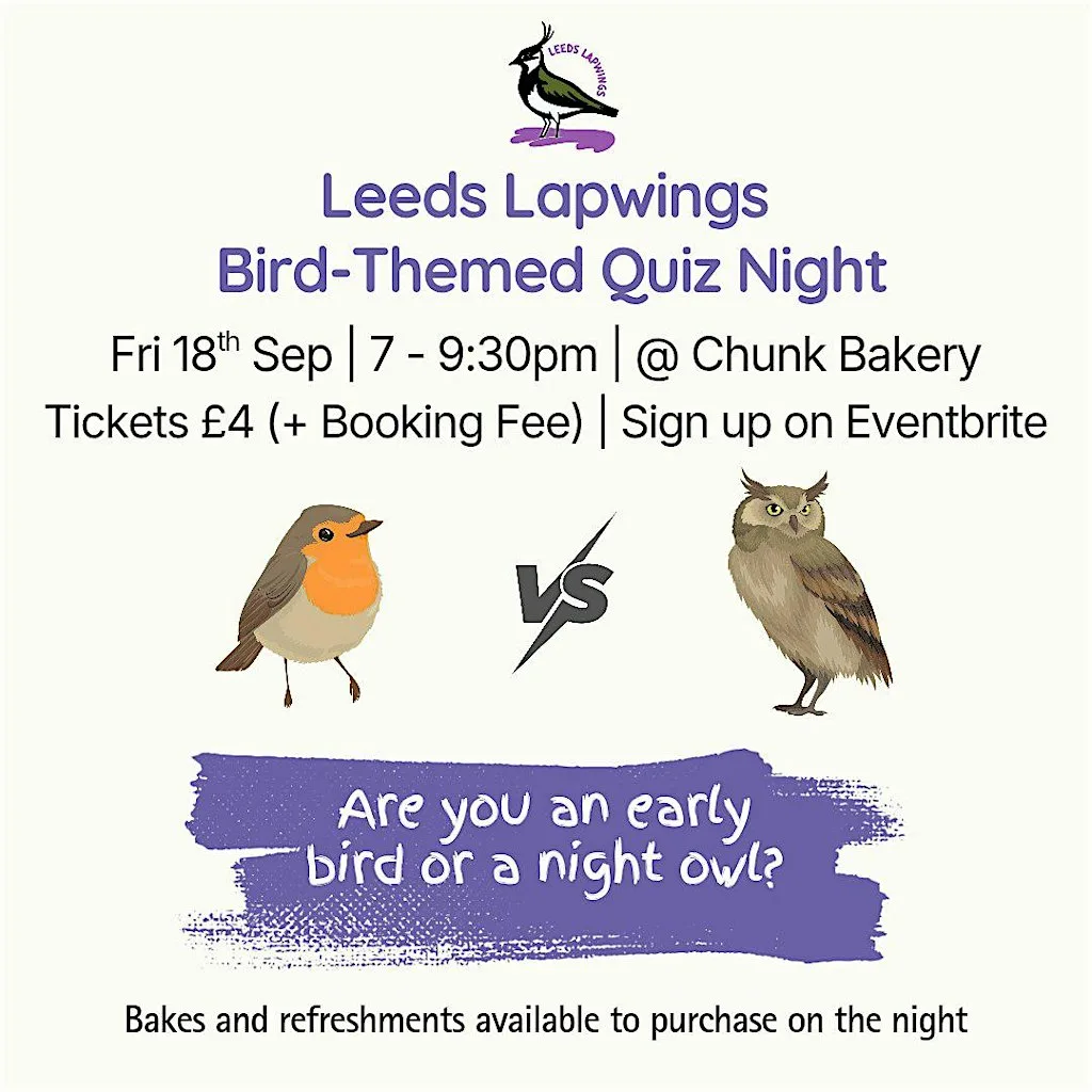 Bird-Themed Quiz Night - Leeds Lapwings
