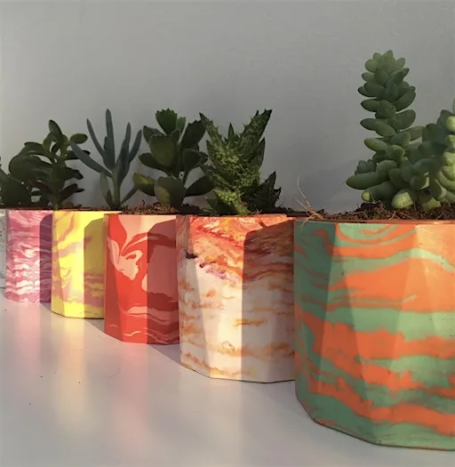 Marbled Plant Pot Making Workshop