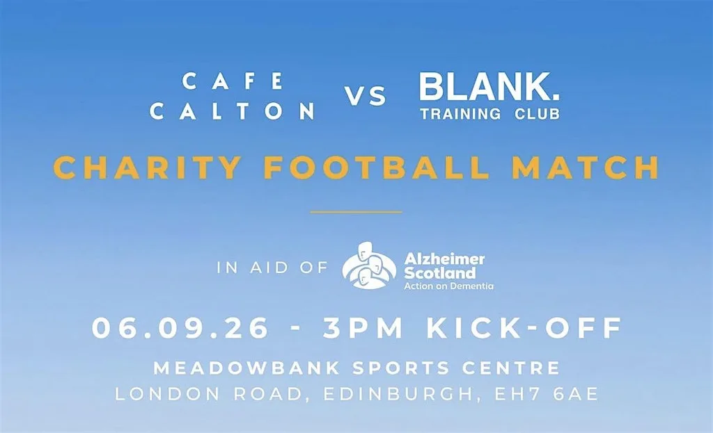 Cafe Calton v BLANK. Charity Match at Meadowbank Sports Centre