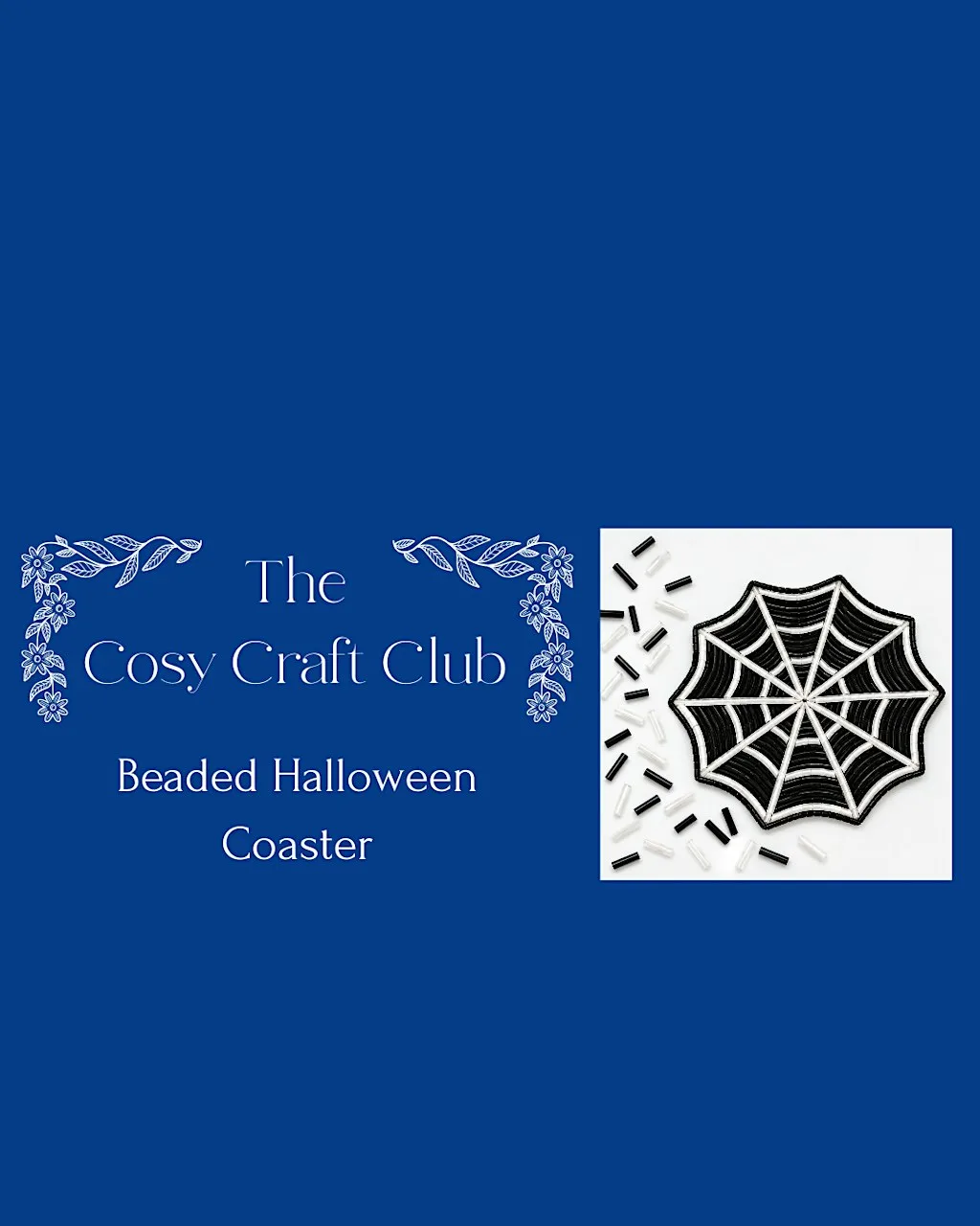 Cosy Craft Club - Beaded Halloween Coaster