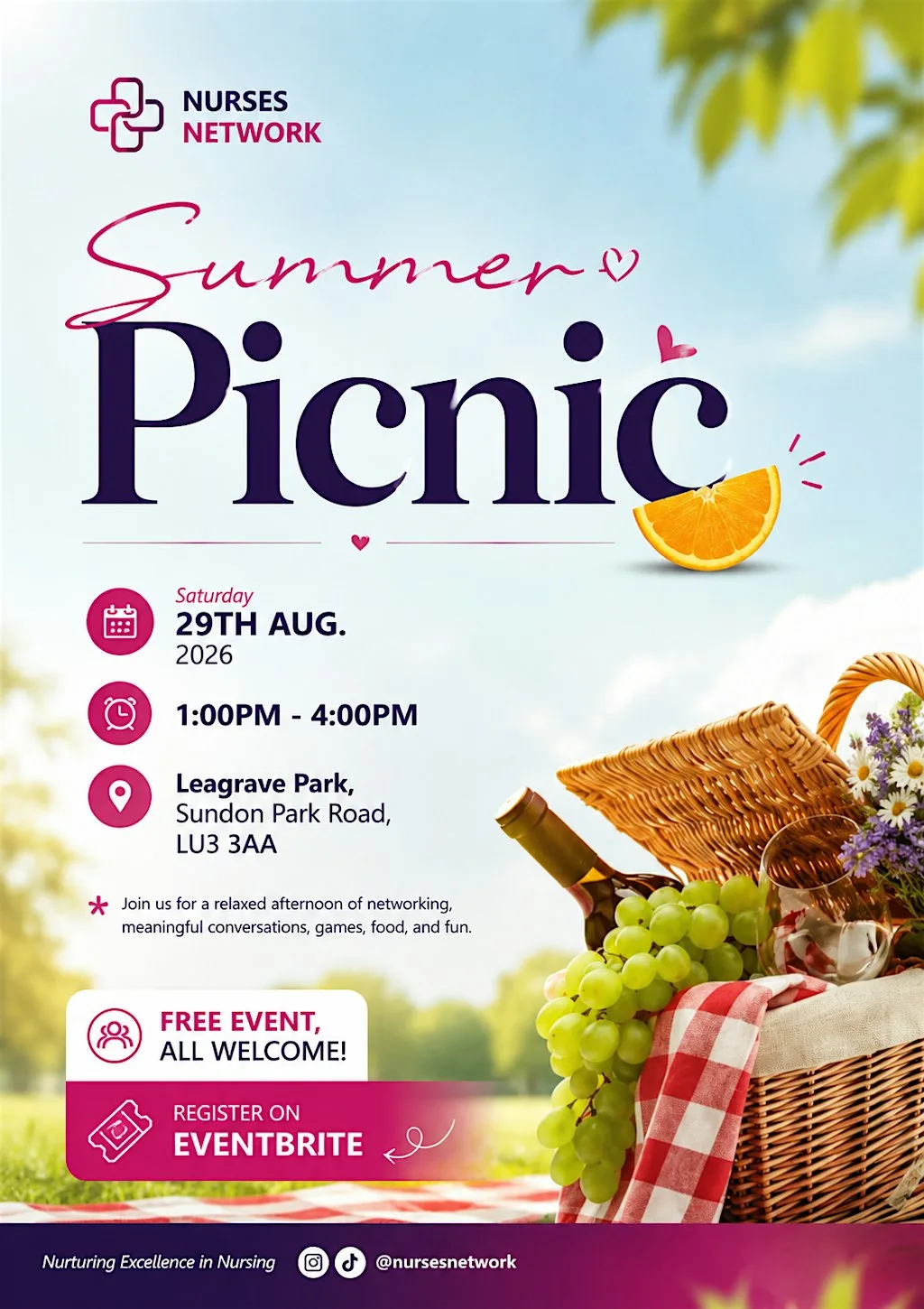 Nurses Network Summer Picnic 2026