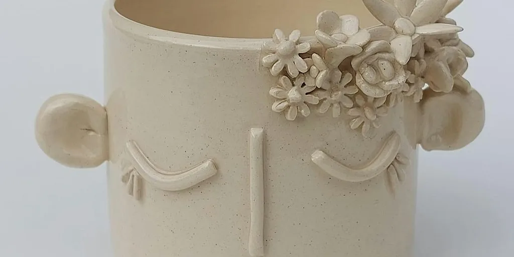 Ceramic Face Pots at Silver Psaltpot