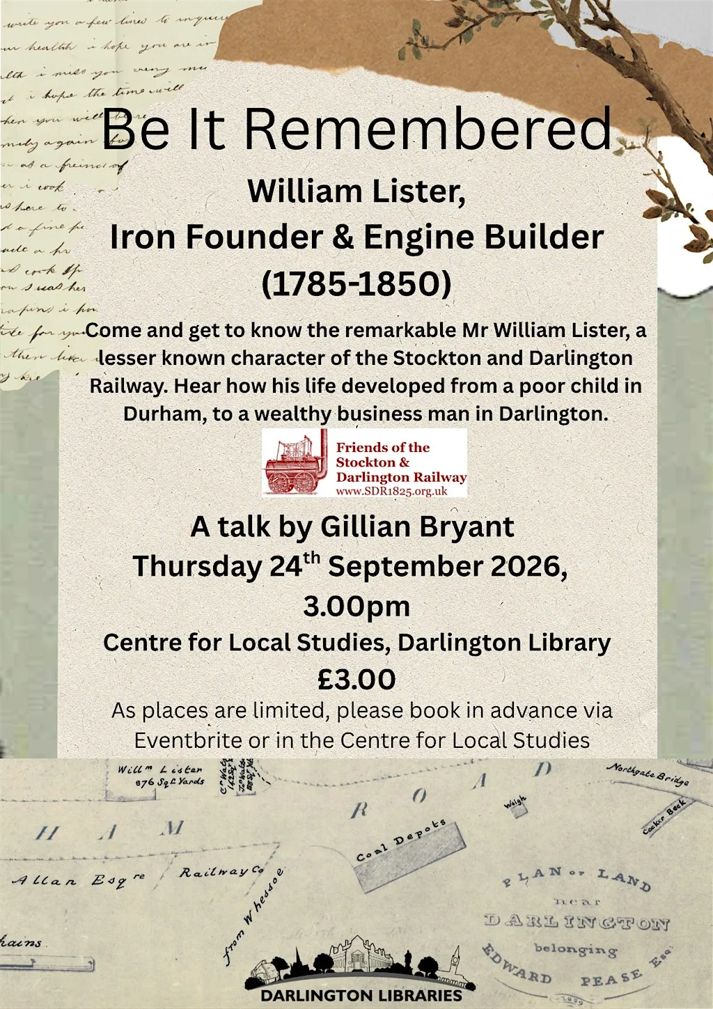 Be It Remembered: William Lister, Iron Founder & Engine Builder (1785-1850) at Darlington Library