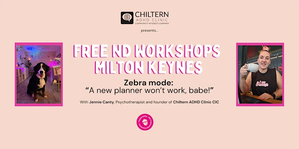 Zebra Mode: A new planner won't work babe! Free ND Workshop #1 at The Old Bath House & Community Centre