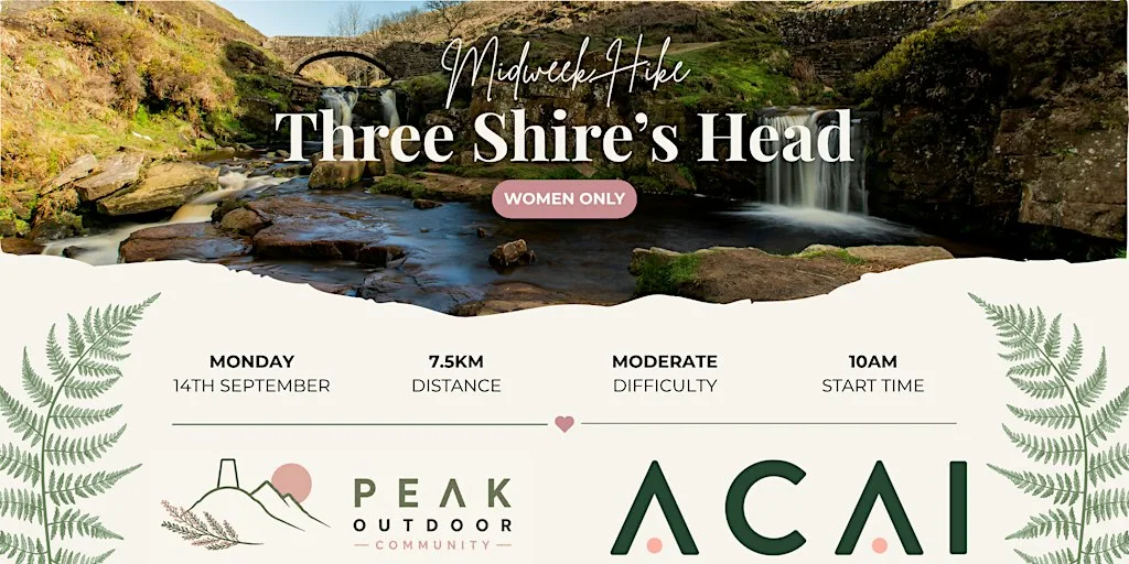 ACAI Outdoorsing | Three Shires Head | 7.5km | Women Only