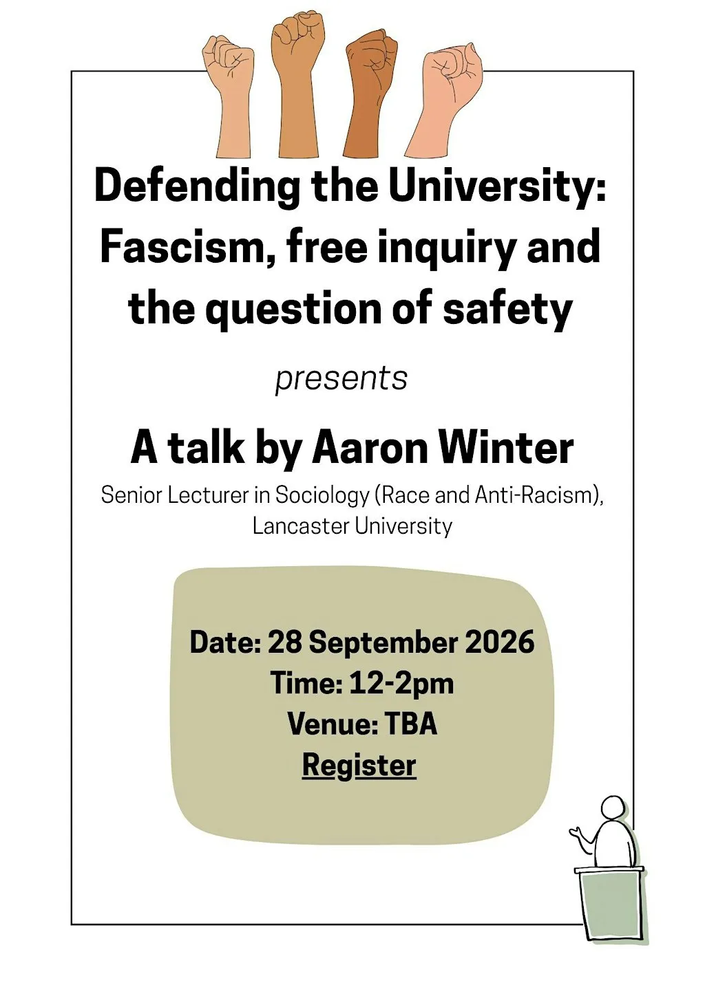 A talk by Aaron Winter