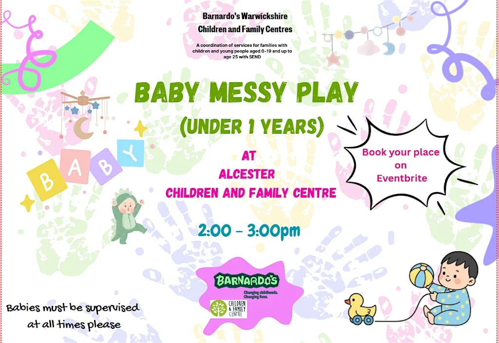 Baby Messy Play (under 1 years) at Alcester Children & Family Centre at Alcester Children Centre