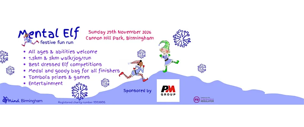 Mental Elf festive fun run Birmingham 2026