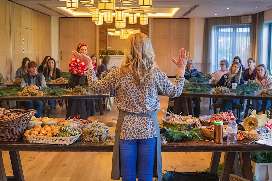 Christmas Centre Piece Making at The Great House at The Great House at Sonning